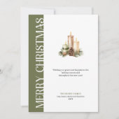Chic Earthy Colors Holiday Greetings Printable  シーズンカード (正面)