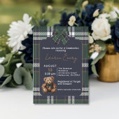 Chic Elegant Fancy Bear R. Lauren theme invitation 招待状