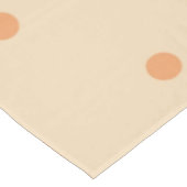 Chic Elegant Peach & Orange Polka Dots Pattern テーブルクロス (アングル)