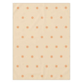 Chic Elegant Peach & Orange Polka Dots Pattern テーブルクロス (正面)
