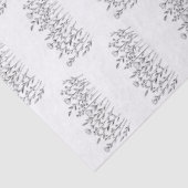 Chic Elegant Wildflower Line Art Minimalist  薄葉紙 (詳細)