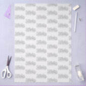 Chic Elegant Wildflower Line Art Minimalist  薄葉紙 (クラフト)