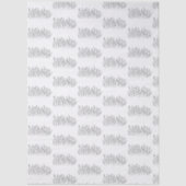 Chic Elegant Wildflower Line Art Minimalist  薄葉紙 (正面)