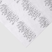 Chic Elegant Wildflower Line Art Minimalist  薄葉紙 (詳細)