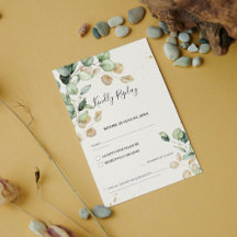 Chic Eucalyptus Leaves with Gold Accents Wedding