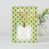 Chic Faith Lime Green Bee Matrix Queen Gold 招待状 (スタンド正面)