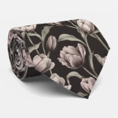 Chic Fathers Day Gift Tulip Floral ネクタイ (ロール)