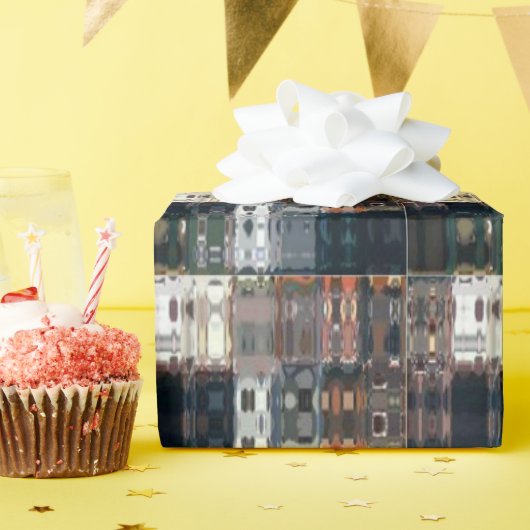 Chic Faux Mosaic Gray Terracotta Design set 2 ラッピングペーパー (誕生日パーティー)