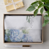 Chic Floral Blue Hydrangea Wedding  薄葉紙 (ギフト)
