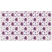 chic floral foliage purple blooming flowers テーブルクロス (正面(横))