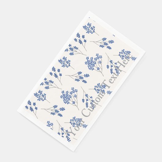 Chic Floral Personalized Wedding Event guest towel (コーナー)