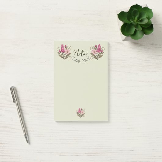 Chic Floral Post-it Notes for everyday use ポストイット (オフィス)