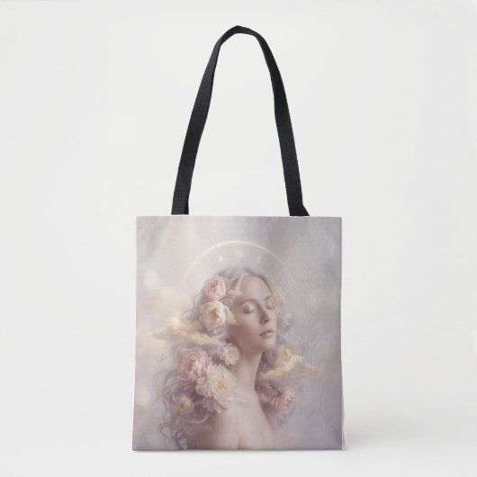 Chic Floral Tote Bag for Everyday Style トートバッグ (正面)