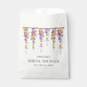 Chic Floral Vine Bridal Shower Favor Bags フェイバーバッグ (正面)