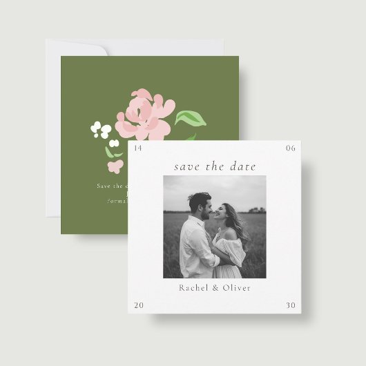 Chic Floral Wedding  セーブザデート