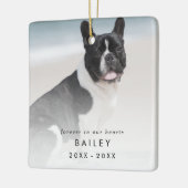 Chic Forever in Ourハート写真犬メモリアル セラミックオーナメント (左)