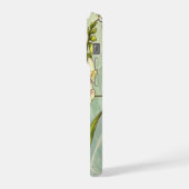 Chic foxgloves lily of the valley stained Glass iPhoneケース (左側面)