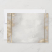  Chic Frame Grad Cap Gold Graduation  招待状 (裏面)