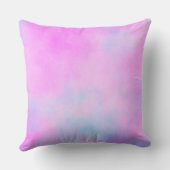 Chic fresh blue Diamond quote affirmation  クッション (裏面)