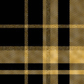 Chic Geometric Black Gold Monogram Blanket フリースブランケット