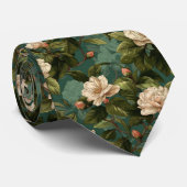 Chic Gifts For Dad Gardenias Floral ネクタイ (ロール)