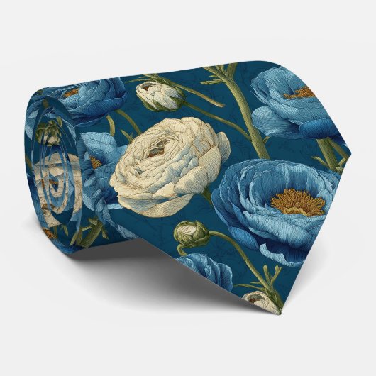 Chic Gifts For Dad Ranunculus ネクタイ (ロール)
