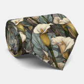 Chic Gifts For Husband Calla Lilies ネクタイ (ロール)