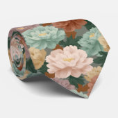 Chic Gifts For Men Peonies ネクタイ (ロール)