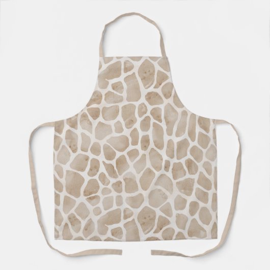 Chic Giraffe Print  エプロン (正面)