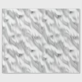 Chic Glam Silver Christmas ラッピングペーパー (フラット)