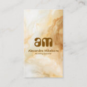 Chic Gold Marble 名刺 (正面)