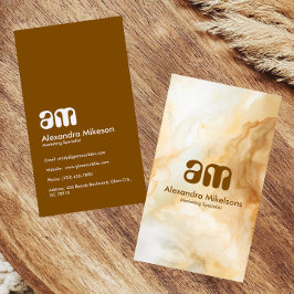 Chic Gold Marble 名刺