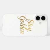 Chic Gold Script Motivational Message Case-Mate iPhoneケース (裏面 (横))