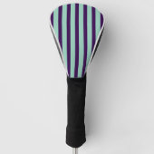 Chic Golf Head Cover with Bold Stripe Design ゴルフヘッドカバー (正面)