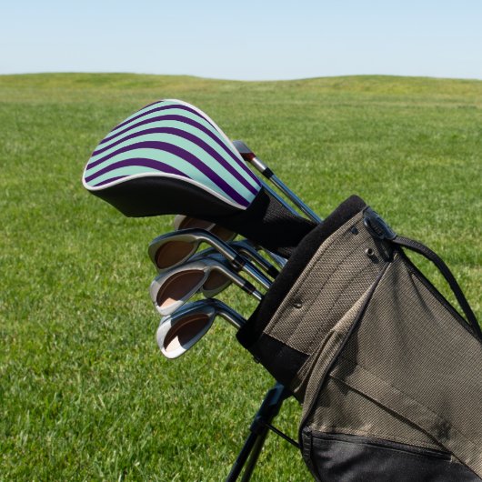 Chic Golf Head Cover with Bold Stripe Design ゴルフヘッドカバー (インサイチュ)