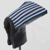 Chic Golf Putter Cover with Bold Stripe Design ゴルフヘッドカバー (3/4 正面)
