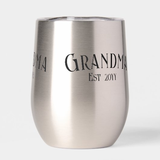 Chic Grandma Established Personalize Name Year (背面)