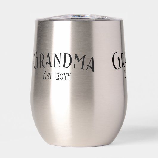 Chic Grandma Established Personalize Name Year (正面)