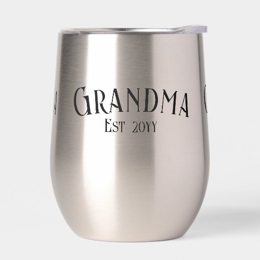 Chic Grandma Established Personalize Name Year (左面)