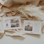 Chic Grandmillennial Coquette Christmas 5 Photo シーズンカード