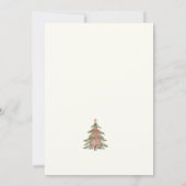 Chic Grandmillennial Coquette Christmas Photo シーズンカード (裏面)