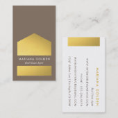 Chic Graphic Graphic 実在 Seate Agentビジネスカード 名刺 (正面/裏面)