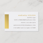 Chic Graphic Graphic 実在 Seate Agentビジネスカード 名刺 (裏面)