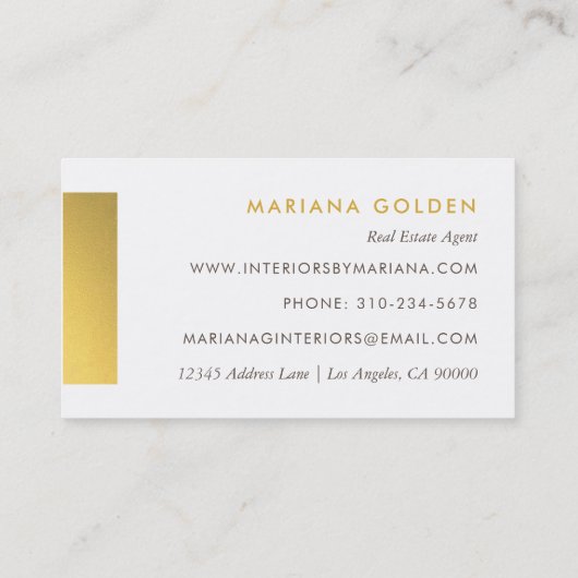 Chic Graphic Graphic 実在 Seate Agentビジネスカード 名刺 (裏面)