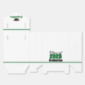 Chic Green Class of 2026 Custom Graduation フェイバーボックス (見開き)