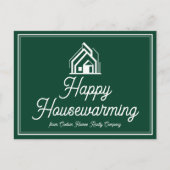 Chic Green Real Estate Company Custom Realtor ポストカード (正面)