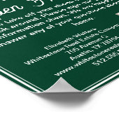 Chic Green Real Estate Company Open House Welcome ポスター (角)