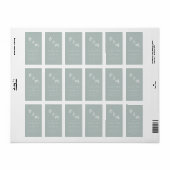 Chic Green Wedding ラベル (フルシート)