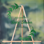 Chic Greenery Baby Shower アクリルサイン (ニュートラル)