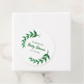 Chic Greenery Baby Shower フェイバータグ (インサイチュ)